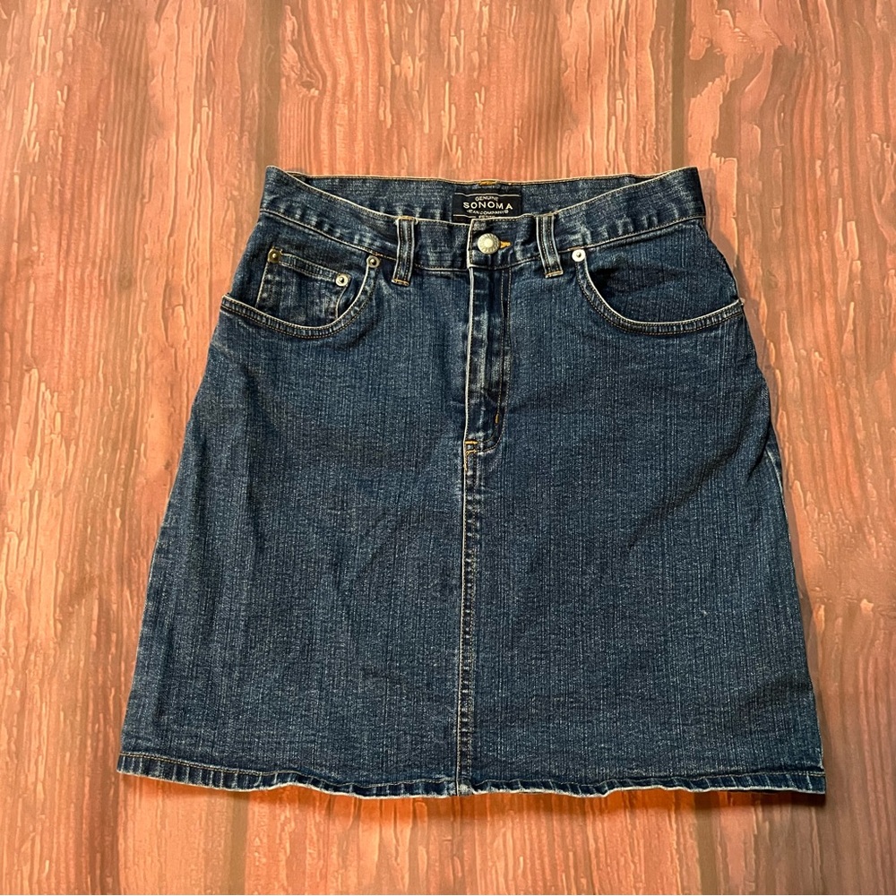 Women’s Sonoma denim skirt size 4 petite